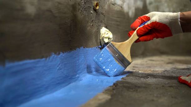 Commercial Waterproofing project at a South Byron, NY business property by SJ Waterproofing Pros